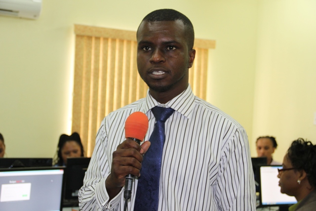 Head of the Information Technology Department in the Premier’s Ministry on Nevis Quincy Prentice