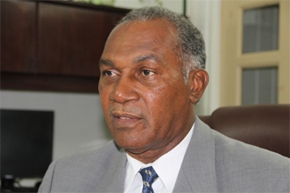 Premier of Nevis Hon. Vance Amory at his Bath Plain office on July 10, 2014