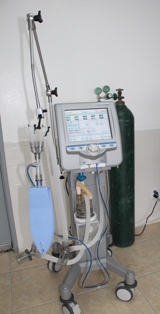 The newly commissioned state-of-the-art ventilator machine at the Alexandra Hospital