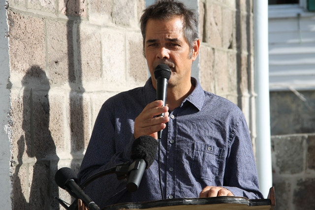 Chairman of the Nevis Tourism Authority Mr. Gary Colt at the opening ceremony of the Nevis Tourism Authority Visitor Centre.