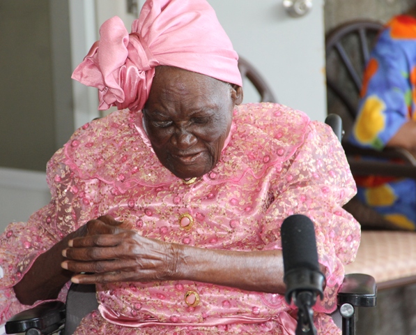 Ms. Celian “Martin” Powell celebrating her 103rd birthday on January 19, 2015