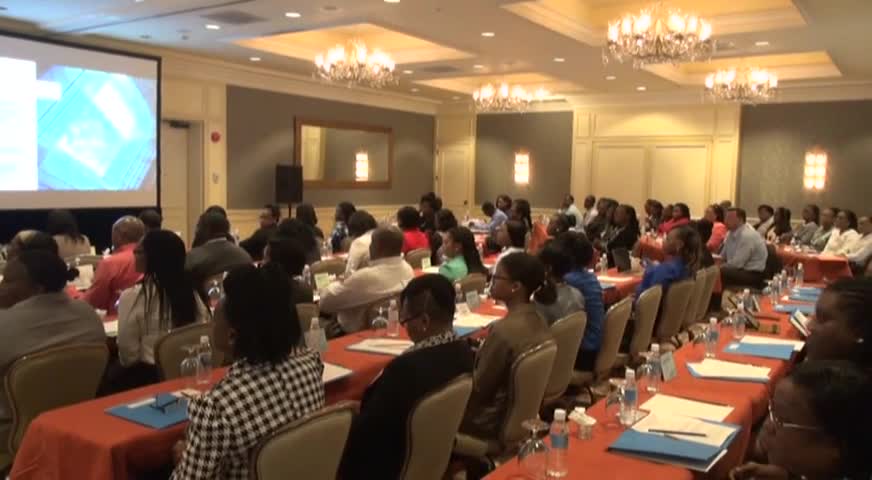 Participants at the opening ceremony of the 11th annual Anti-Money Laundering (AML)/Counter Financing of Terrorism (CFT) Seminar and Training Workshop hosted by the Nevis Financial Services (Regulation and Supervision) Department at the Four Seasons Resort on March 21, 2016