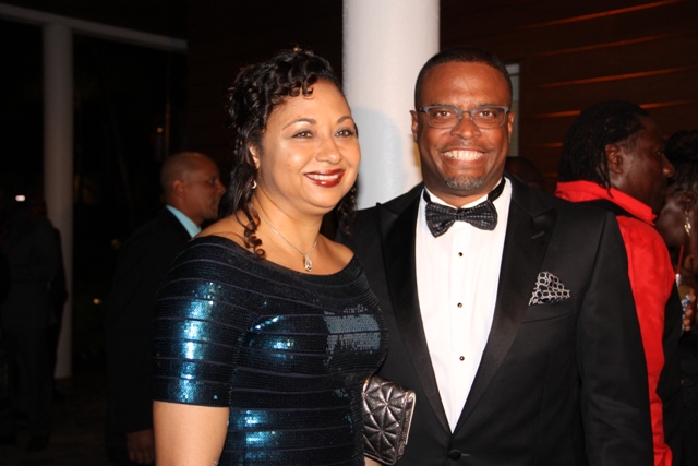 Deputy Premier of Nevis and Minister of Tourism Hon. Mark Brantley and his wife Mrs. Sharon Brantley at the recent awards ceremony and gala hosted by the Ministry of Tourism at the Four Seasons Resort