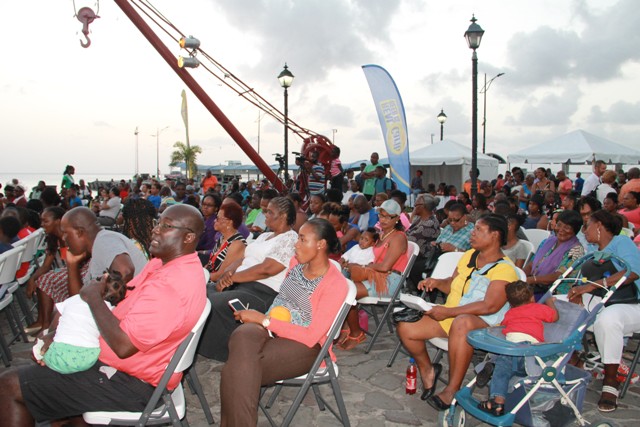 A section of patrons at the launch of Culturama 42 at the Charlestown waterfront on July 21, 2016