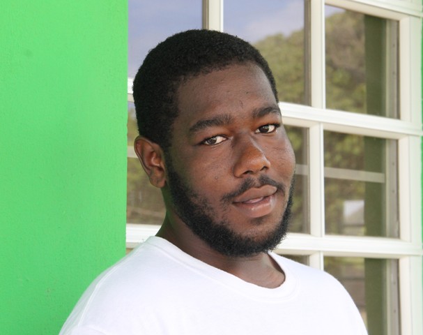 Shavon Lawrence, first head cook at the new Joycelyn Liburd Primary School cafeteria