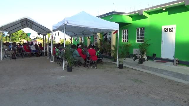 A section of persons present at the official opening ceremony for the Joycelyn Liburd Primary School’s cafeteria in Gingerland on February 04, 2017