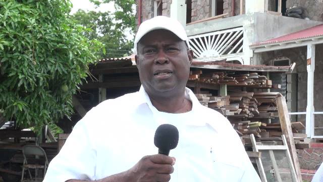 Mr. Alton Brown, Contractor for the Government House Restoration Project at Bath Plain on June 20, 2017