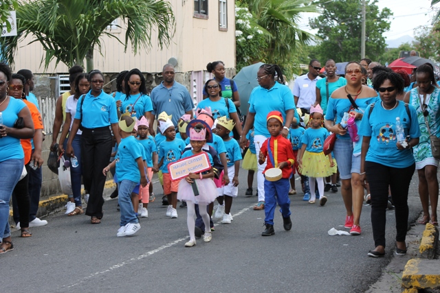 A section of the Child Month Parade in Charlestown on June 09, 2017