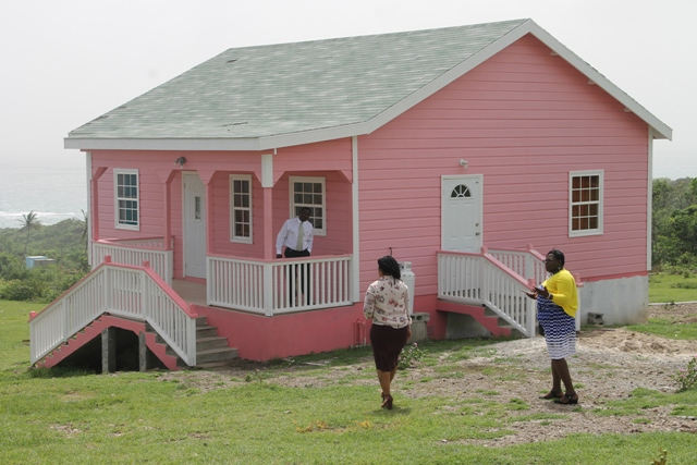 The new three-bedroom home of Stephanie Freeman gifted to her and her seven children on October 19, 2017, by the Ministry of Social Development as part of its Community Home Assistance programme to assist the poor and most vulnerable on Nevis.