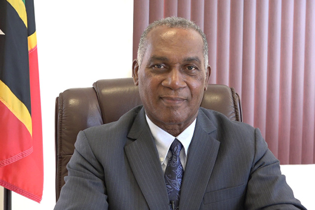 Premier of Nevis and Minister of Education in the Nevis Island Administration, Hon. Vance Amory delivering an address on Wednesday October 04, 2017, at his office at Pinney’s Estate in recognition of World Teachers’ Day observed on October 05