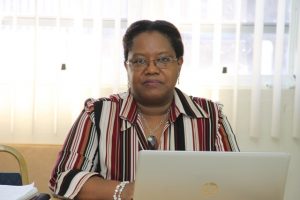 Dr. Marcia Brandon, Director of the Centre of Excellence for Sustainable Livelihoods in Barbados at a workshop for small business owners at the Red Cross Building on November 13, 2017, hosted by the Small Business Development Unit in the Ministry of Finance in the Nevis Island Administration