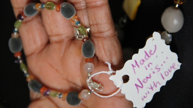 Local jewellery hand-made by an artisan on Nevis