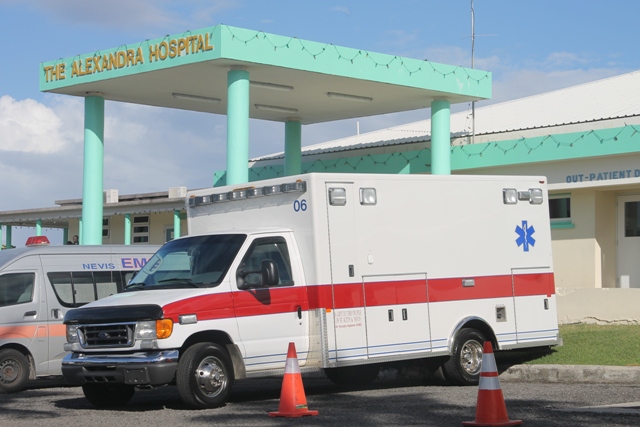 The ambulance gifted to the Alexandra Hospital on Nevis by His Excellency Sir Kutayba Alghanim, Consul General to St. Kitts and Nevis in New York