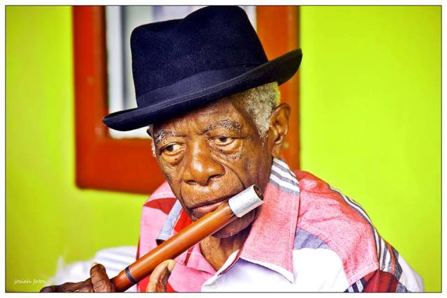 The late Mr. David Freeman, cultural icon in St. Kitts and Nevis (photo by Sylvester Josiah Meade)