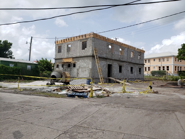 The command centre for the Federal Closed Circuit Television project on Nevis under construction in Charlestown on July 27, 2018