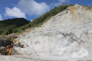 Operations at the government owned quarry at New River (file photo)