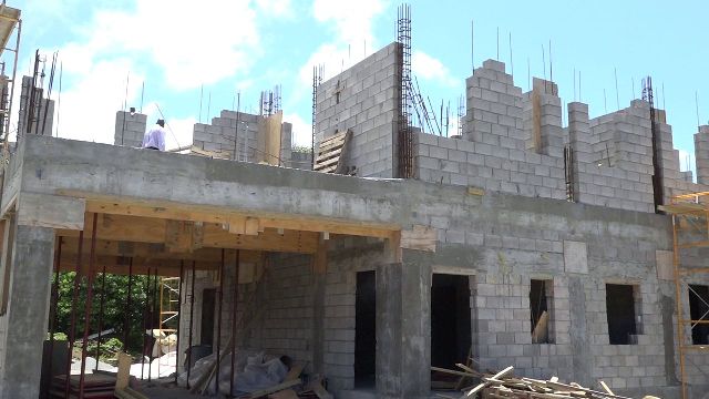 A section of the new Newcastle Police Station under construction on August 22, 2018