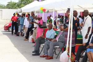 A section of the guests at the Royal St. Christopher and Nevis Police Force, Nevis Division, at the division’s annual Police Toast at the Cultural Village on September 19, 2018