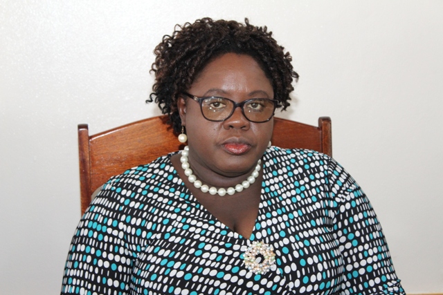 Hon. Hazel Brandy-Williams, Minister of Health in the Nevis Island Administration at a sitting of the Nevis Island Assembly