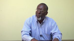 Mr. Abonaty Liburd, Executive Director of the Culturama Secretariat on Nevis, at the Department of Information on November 27, 2018