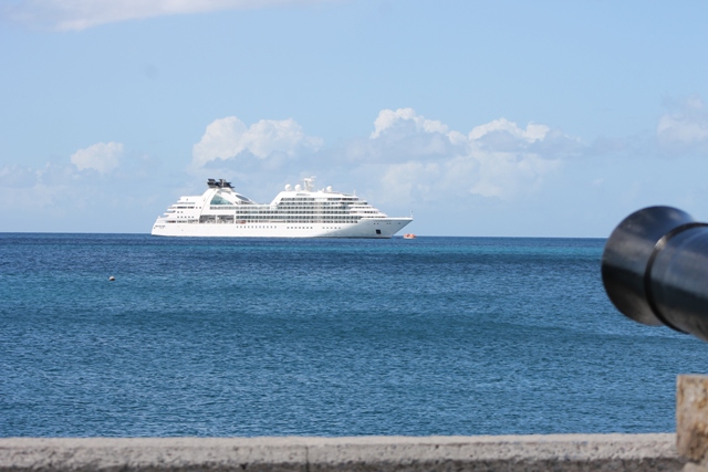 Cruise ship MV Seabourn Odyssey calls on Nevis during the 2017 Cruise Season (file photo)