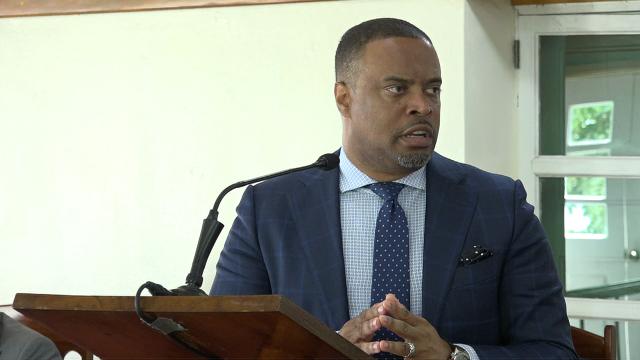 Hon. Mark Brantley, Premier of Nevis and Minister of Finance in the Nevis Island Administration at a sitting of the Nevis Island Assembly on February 28, 2019