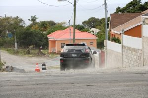 Dust at Craddock Road due to ongoing works in the road rehabilitation project