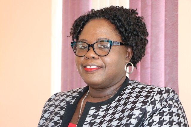 Hon. Hazel Brandy-Williams, Junior Minister of Health and Gender Affairs in the Nevis Island Administration at her Charlestown office on June 18, 2019