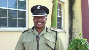 Superintendent Lyndon David, Divisional Commander of Division C of the Royal St. Christopher and Nevis Police Force