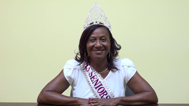 Ms. Idella Wallace, the new Miss Nevis Senior Queen at the Department of Information on October 29, 2019, after emerging winner of the pageant hosted by the Ministry of Social Development through the Department of Social Services, Senior Citizens Division at the at the Cultural Village on October 26, 2019