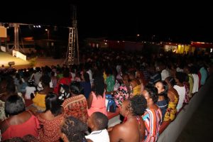 A section of the crowd at the second Miss Nevis Senior Pageant hosted by the Ministry of Social Development through the Department of Social Services, Senior Citizens  Division at the Cultural Village, a stone’s throw from her home in Lower Stoney Grove on October 26, 2019