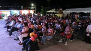 Patrons and invited guests at the opening and naming of the David Freeman Centre of Excellence at Market Shop in Gingerland on November 28, 2019