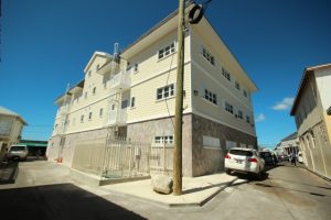 The back view of the new building which will house the Nevis Island Administration’s Treasury Department, one day after it was officially commissioned on January 30, 2020