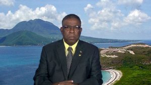 Mr. Elvin Bailey, Supervisor of Elections in St. Kitts and Nevis delivering an address at the Department of Information on February 20, 2020