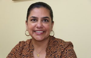 Ms. Amrita Bhalla, Managing Director of A B Consulting, a Toronto-based human resource firm, during s visit to Nevis on February 20, 2020