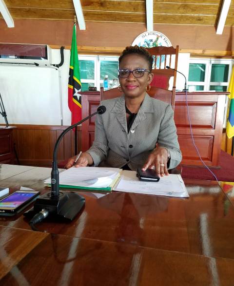 Ms. Myra Williams, Clerk of the Nevis Island Assembly (file photo)