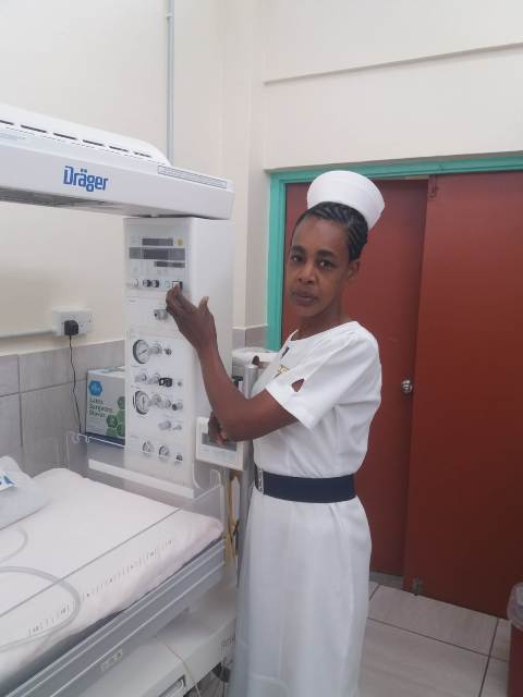 Sylvianna Andre-Powell at work at the Alexandra Hospital on May 13, 2020, named Nurse of the Year 2020 by the Nevis Nurses Association for her selflessness and dedication to duty (photo provided)