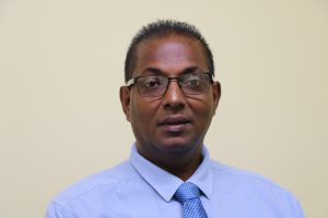 Mr. Gilroy Putie, General Manager of the Nevis Electricity Company Limited, at the Department of Information’s office