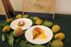 The winning entries of Chef Wentworth Smithen, winner of the Cook-Off at the Nevis Mango and Food Festival, hosted by the Nevis Tourism Authority at Cleveland Gardens on July 04, 2020