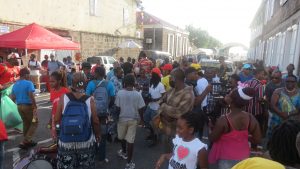 A section of the crowd during the Emancipation in Charlestown on August 03, 2020 (photo by Lester Blackett)