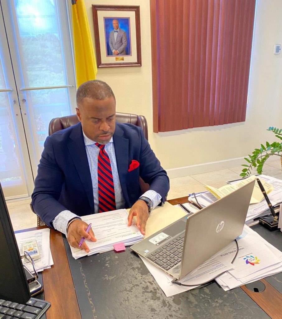Hon. Mark Brantley, Minister of Foreign Affairs and Premier of Nevis, Chairman of the Sixth Meeting of the Organisation of Eastern Caribbean Council of Ministers Foreign Affairs held virtually on September 10, 2020