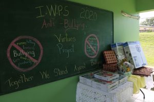 Gifts donated to the Ivor Walters Primary School by St. Johns’ representative Hon. Mark Brantley, Premier of Nevis for the anti-bullying Virtues Project on October 09, 2020