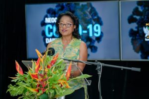 Dr. Hazel Laws, Chief Medical Officer of St. Kitts and Nevis, and member of the National COVID-19 Task Force