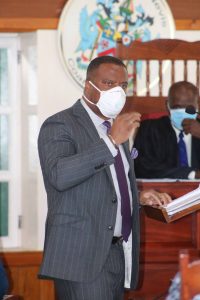 Hon. Mark Brantley, Premier of Nevis and Minister of Finance at a sitting of the Nevis Island Assembly (file photo)
