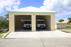 Two state-of-the-art ambulances at the Alexandra Hospital grounds on Government Road on January 22, 2021