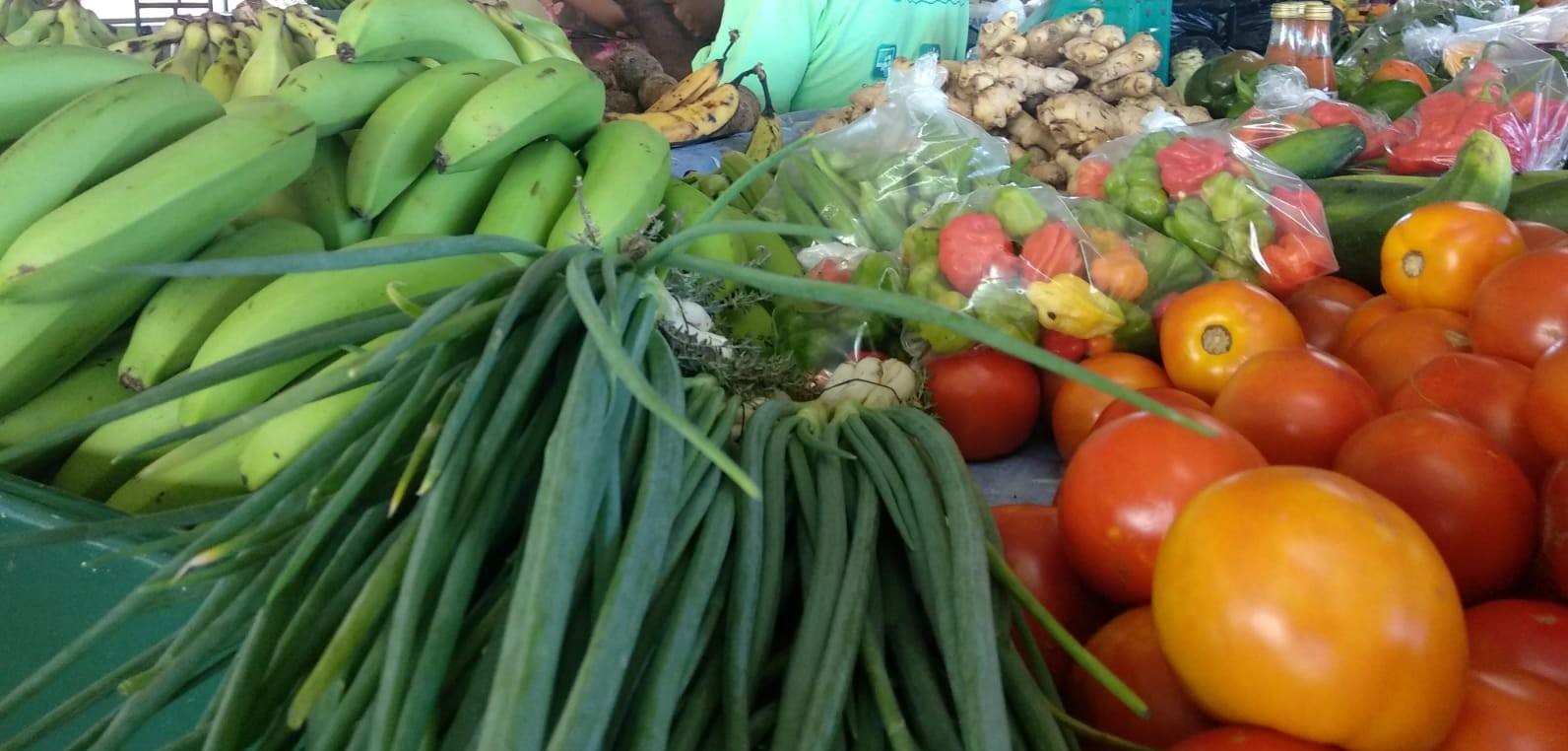 Produce grown by farmers on Nevis (file photo)