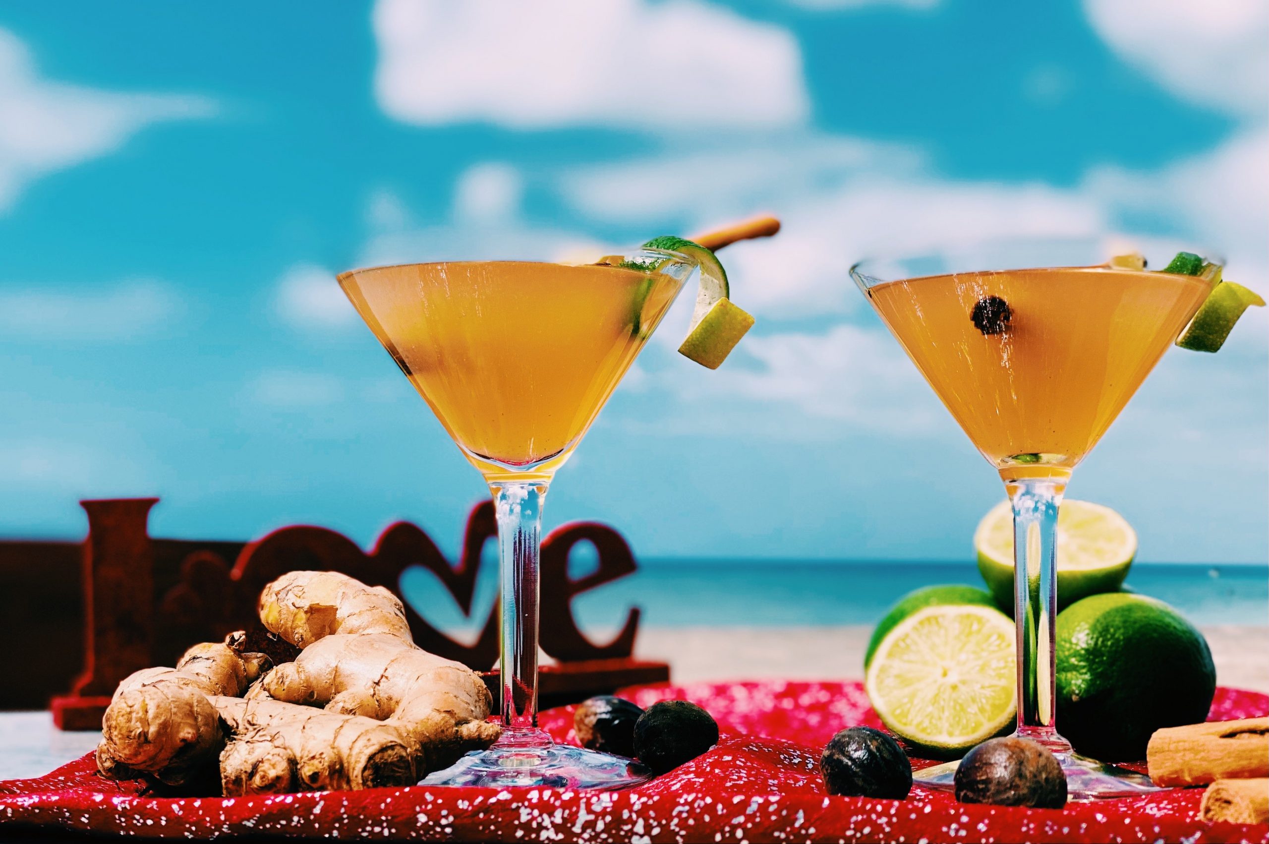 The Nevisian Kiss, a signature cocktail with aphrodisiac properties to inspire love and romance on Valentine’s Day on February 14, 2021, created by Mr. Kremour Maloney, an award-winning Nevisian mixologist, (photo provided)