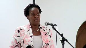 Dr. Judy Nisbett, Medical Officer of Health in the Nevis Island Administration