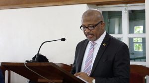 Hon. Spencer Brand, Minister of Public Works in the Nevis Island Administration at the Nevis Island Assembly on July 13, 2021