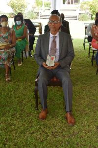 Mr. Colin D.A Tyrell at the Investiture Ceremony at Government House in St. Kitts on August 19, 2021